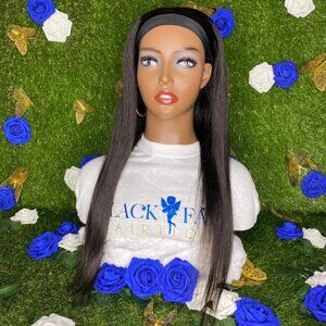 Human Hair Headband Wig 100% human hair Beauty Hair Piece Extensions